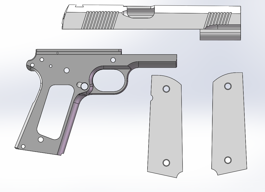 Free 3D File M1911 A1 KITS 3D Printing Idea To Download Cults