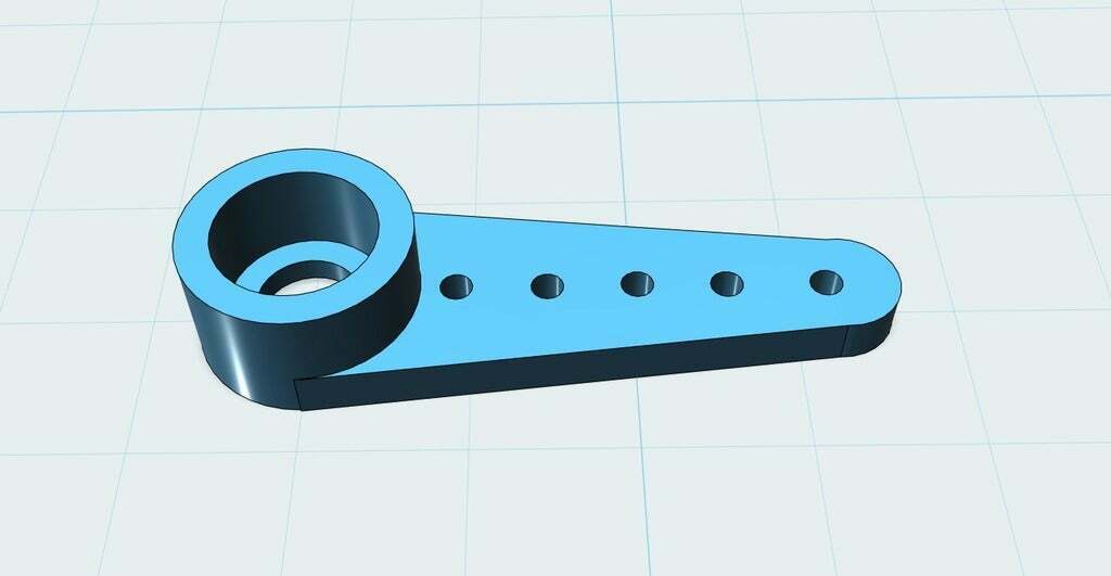 Free STL file Standard Tower Pro 9g Servo Arm・Template to download and