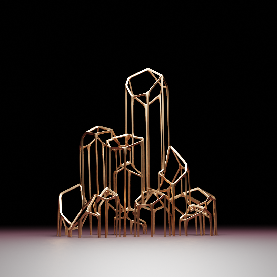 STL file Crystal Jewelry Stand 🔮・Template to download and 3D print・Cults