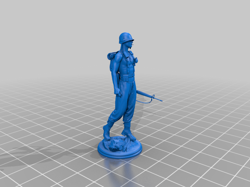 Free STL file VIETNAM SOLDIER 🇻🇳・3D printable model to download・Cults