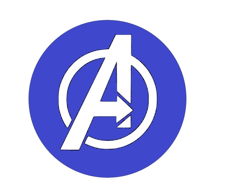 Free STL File Avengers Logo Avengers Symbol 3D Printing Design To