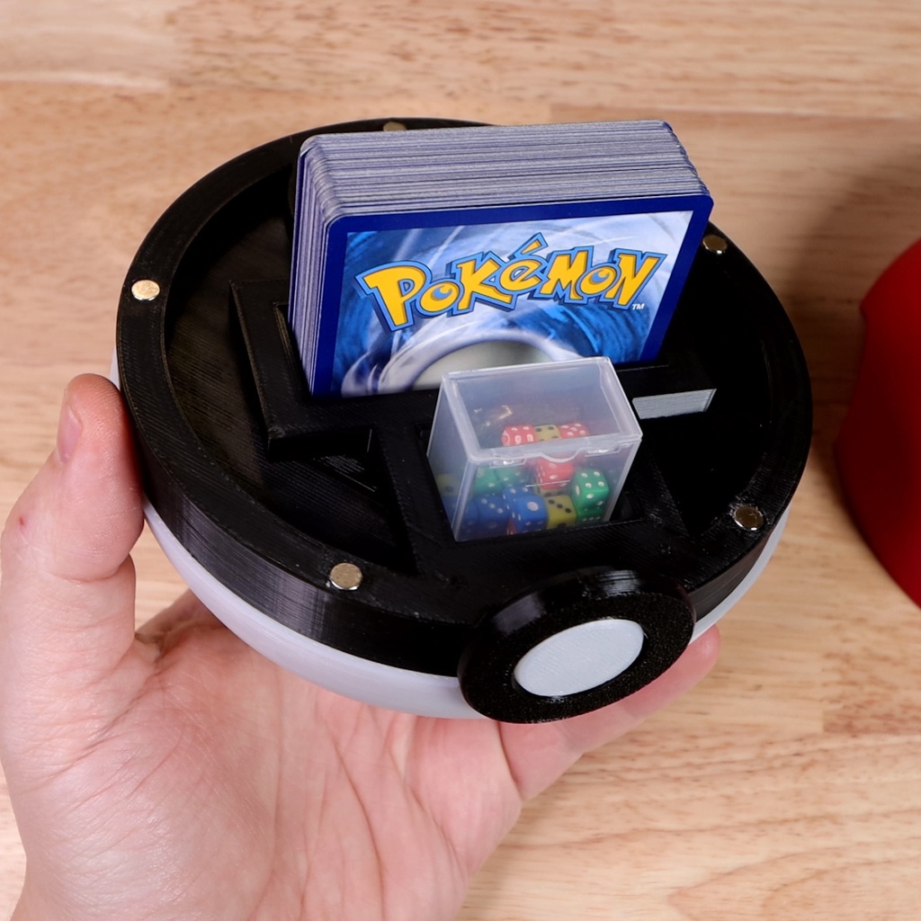 Free 3D file Pokeball Pokemon Deck Holder 🧲・3D print design to