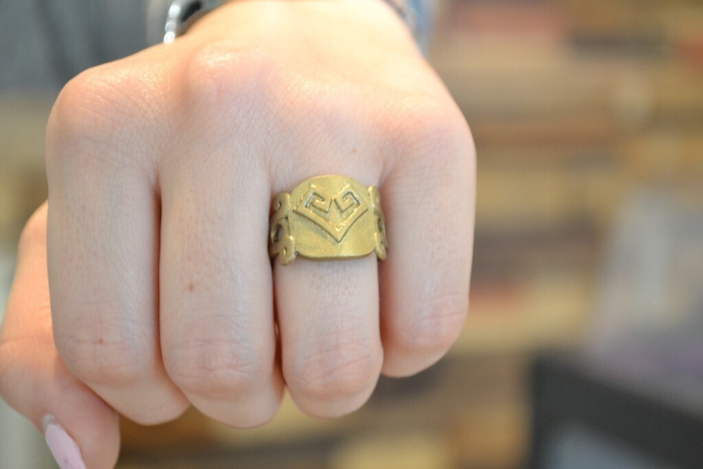 Download Free Stl File Aztec Heart Amp Soul Ring 3d Printable Design Cults