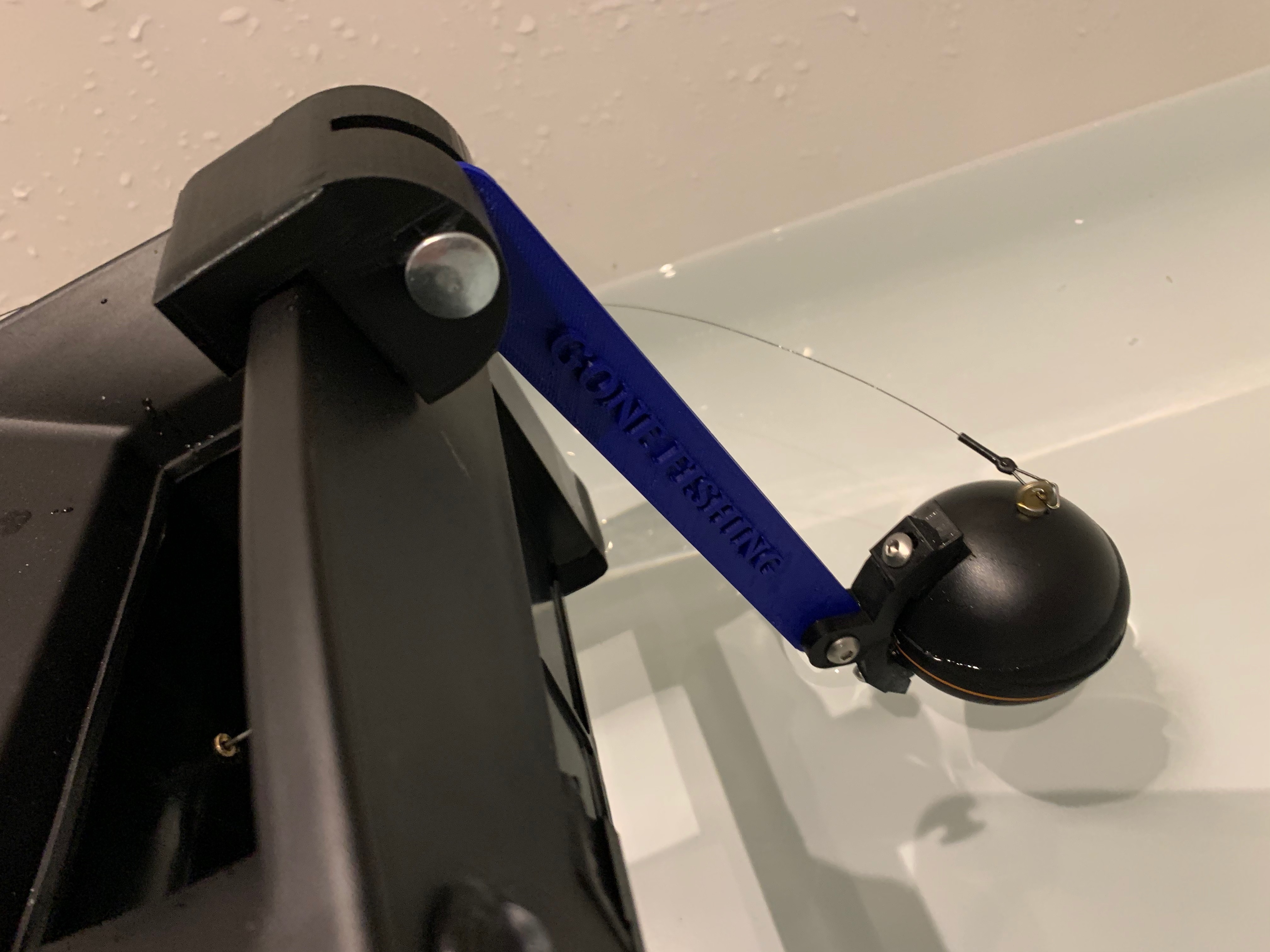 STL file deeper pro bait boat boat mount arm・Design to download and 3D