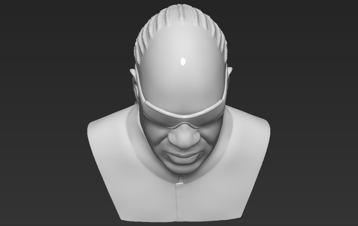 Fichier 3D Stevie Wonder a mis au point des formats stl obj prêts pour ...