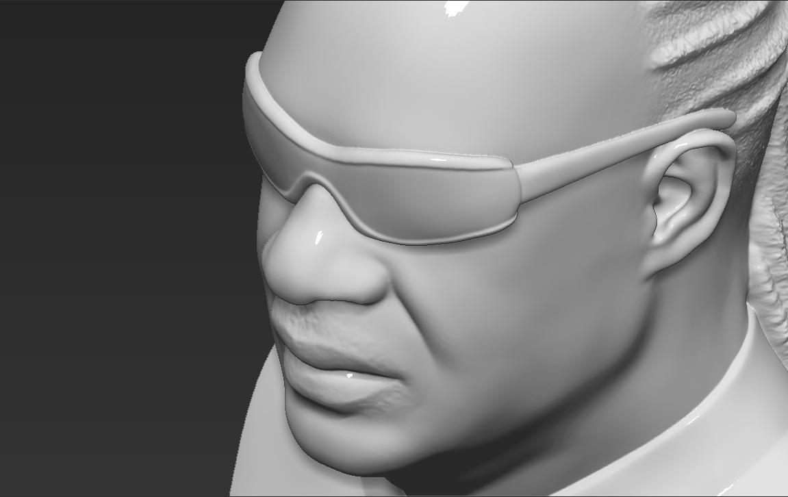 Fichier 3D Stevie Wonder a mis au point des formats stl obj prêts pour ...