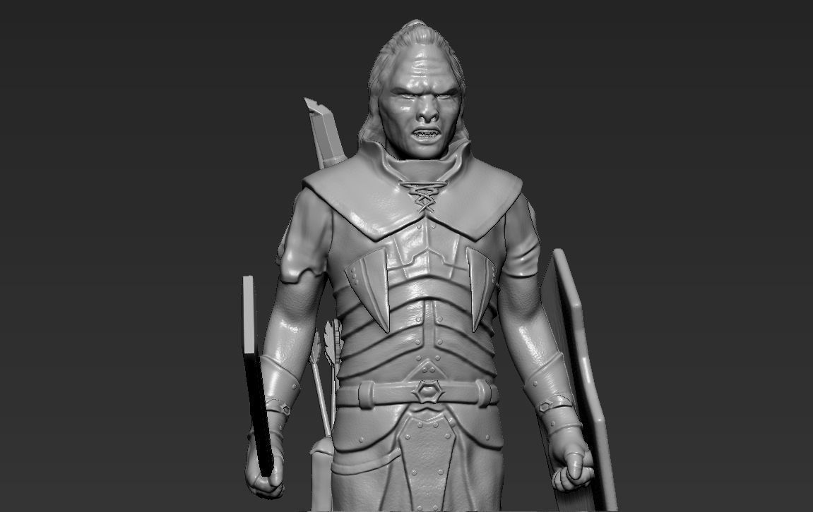 STL file Lurtz Uruk-Hai The Lord of the Rings 3D printing ready stl obj ...