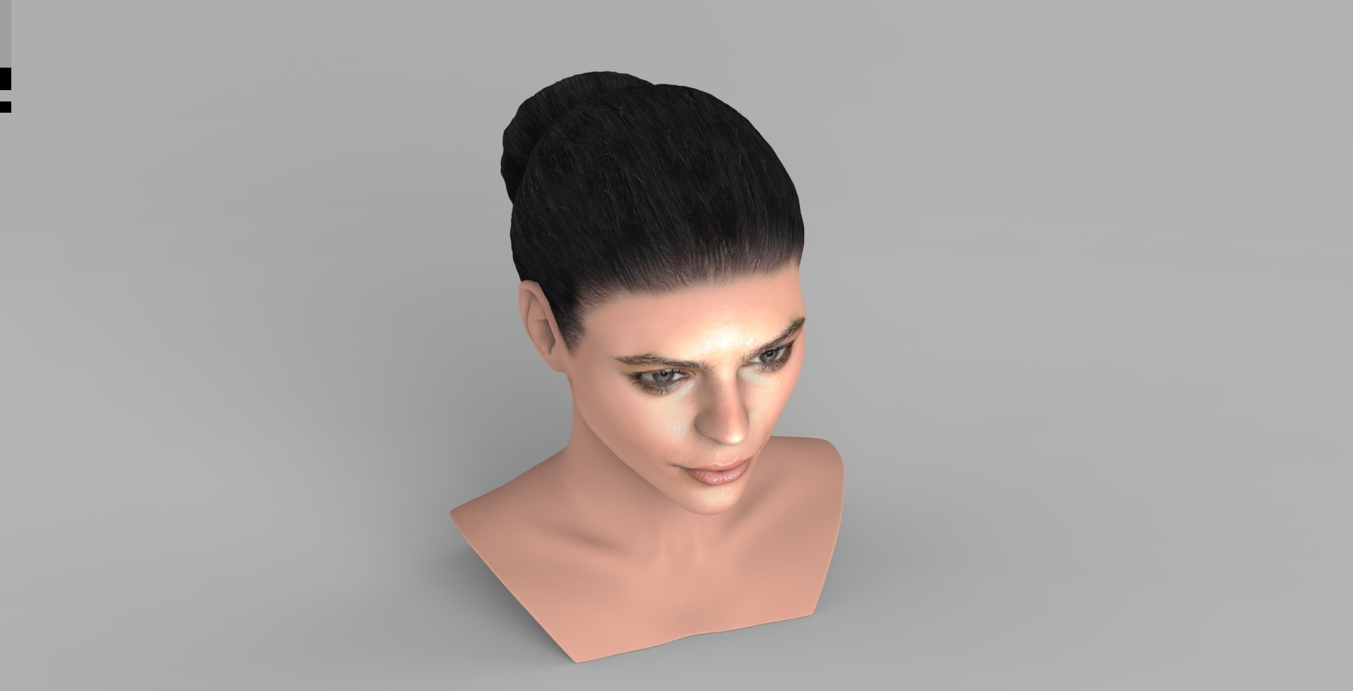 3D file Beautiful woman bust ready for full color 3D printing TYPE 1 👩 ...