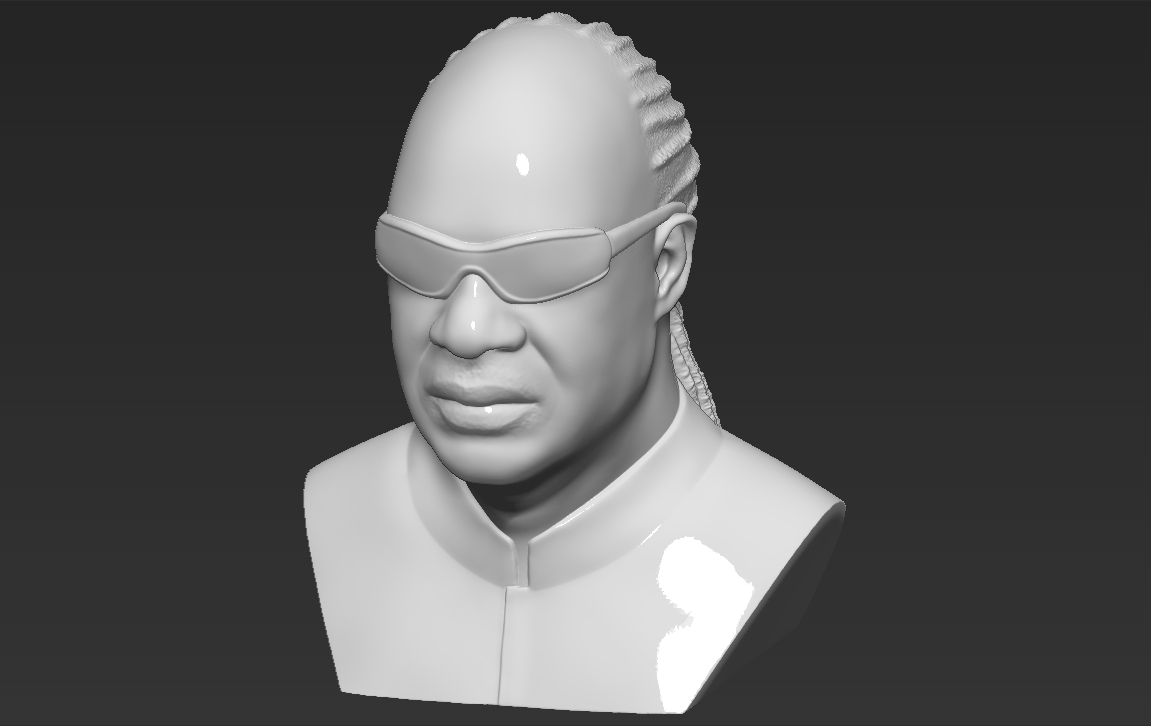 Fichier 3D Stevie Wonder a mis au point des formats stl obj prêts pour ...
