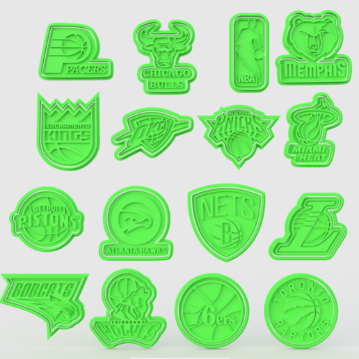 Download 3D printer model American basketball team NBA cookie cutter
