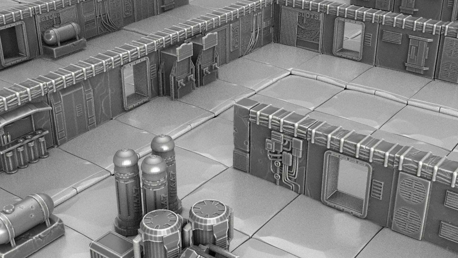 Archivo OBJ OpenLock – Walls Cyberpunk system・Plan para descargar y ...