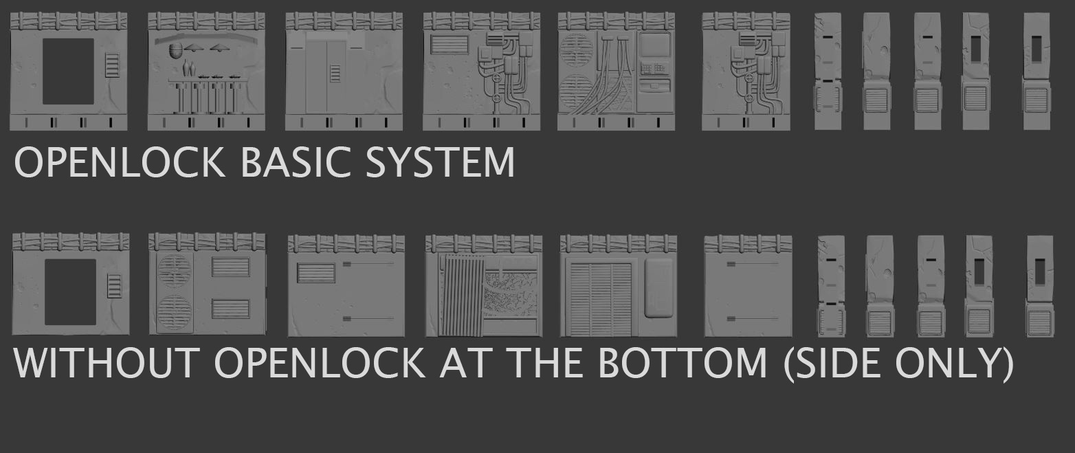 Archivo OBJ OpenLock – Walls Cyberpunk system・Plan para descargar y ...