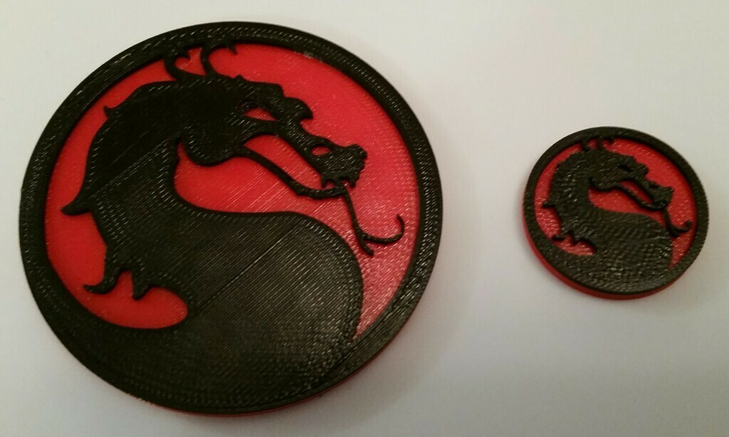 Free 3D file Mortal Kombat Logo・3D printable model to download・Cults