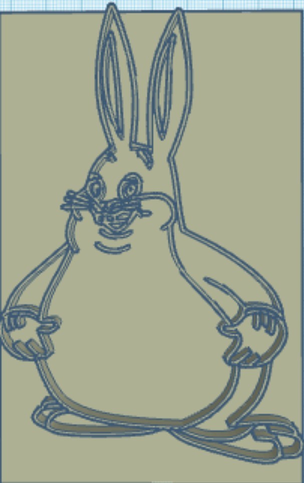 Download Free STL File Big Chungus Stamp Thing Idk 3D Printable