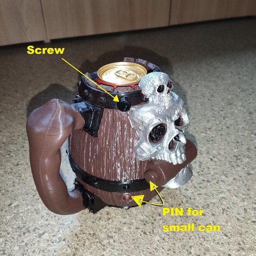 Download OBJ file Universal Canned beer holder • 3D printer design ・ Cults