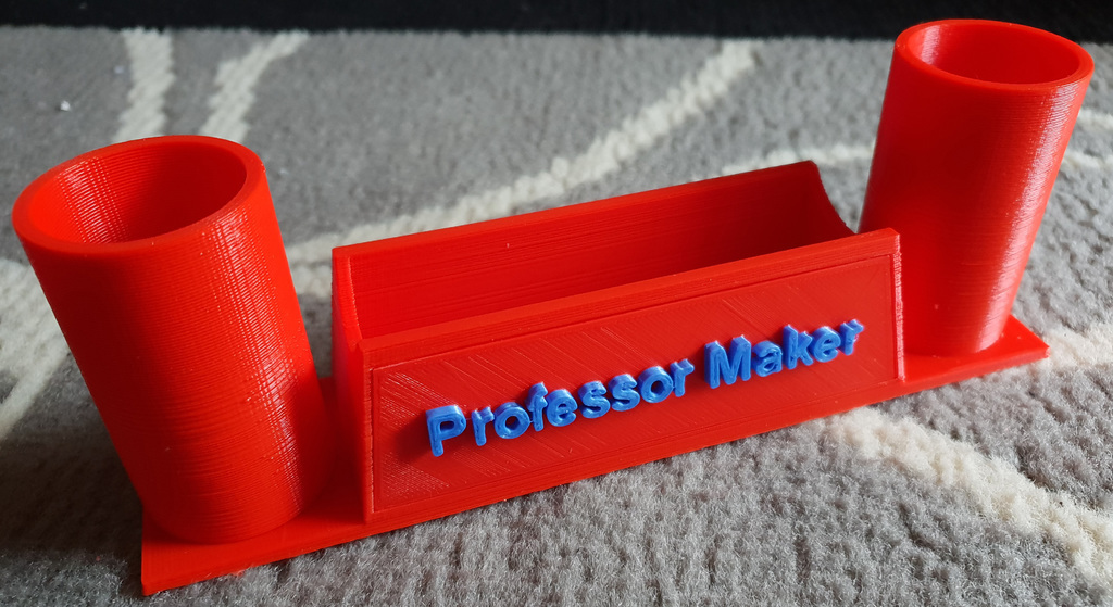 Free 3D file Name Plate Desk Organizer 🏢・3D printable design to