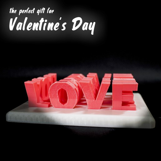 Download free 3D printing designs LOVE YOU GAME ・ Cults