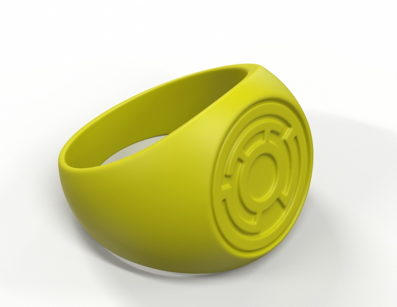Free STL file Yellow Lantern Ring・3D printing template to download・Cults