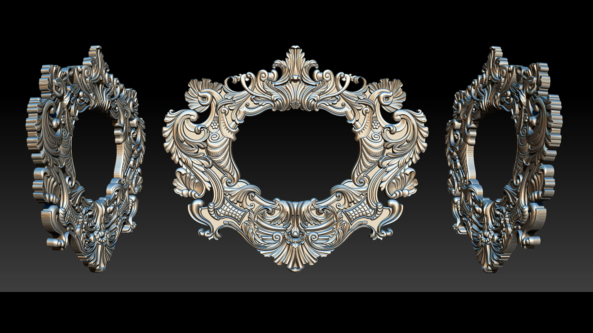 3D file 3D Frame - Wood Carving STL Model for CNC Router 🖼️・Template to ...