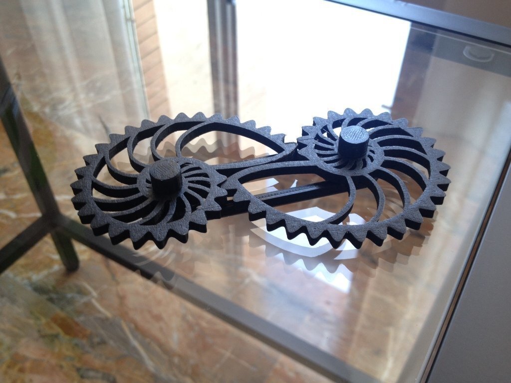 Free STL file Nautilus Gears Onesided bar with caps 🎨・3D print model