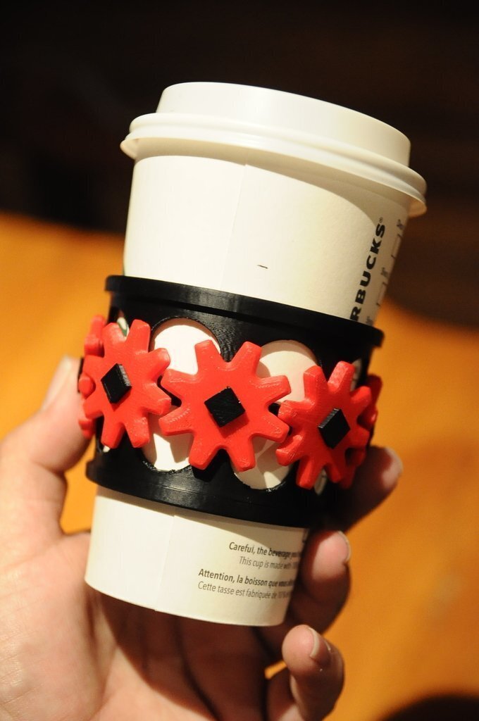 Free STL file Geared coffee sleeeeve ☕・3D printable object to download ...