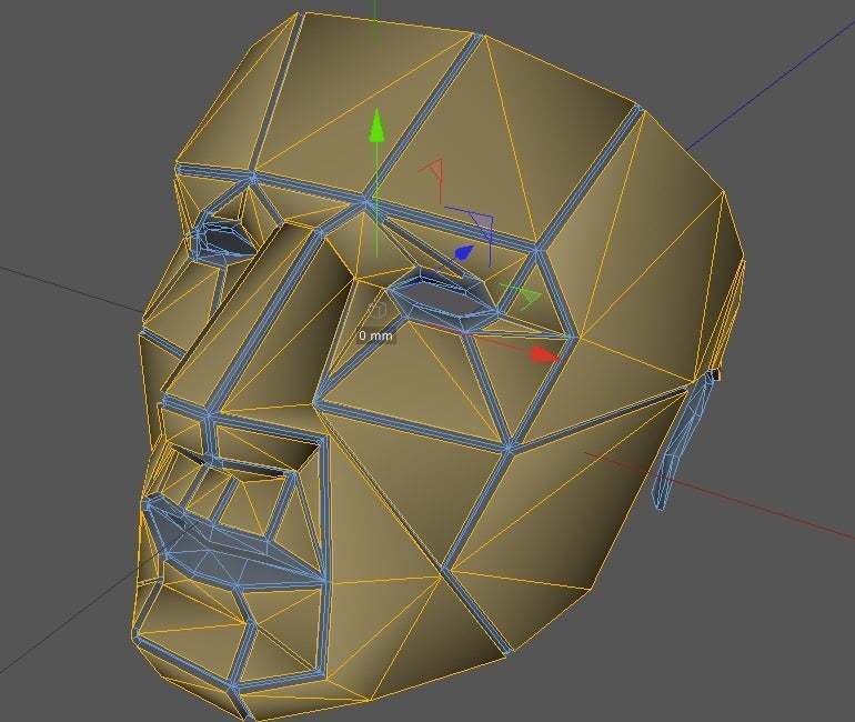 STL-Datei Printable Lowpoly mask 🎨 kostenlos・3D-druckbares Design zum herunterladen・Cults