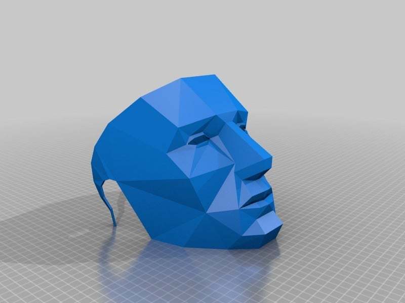 STL-Datei Printable Lowpoly mask 🎨 kostenlos・3D-druckbares Design zum herunterladen・Cults