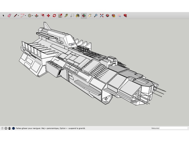 Download free STL file Battleship_Galactic • 3D printing design ・ Cults