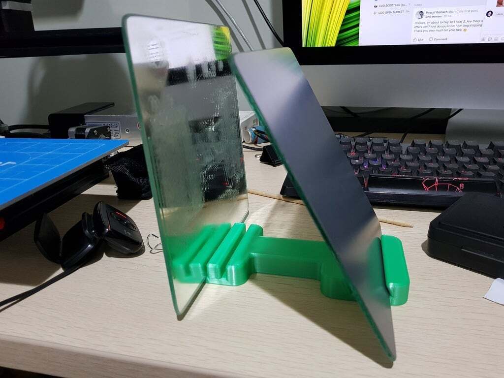 Free STL file 3mm Glass Plate Holder/Stand・Object to download and to 3D