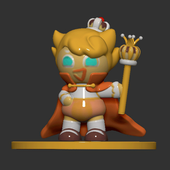STL file Cookie Run Kingdom Custard Cookie・3D printer design to
