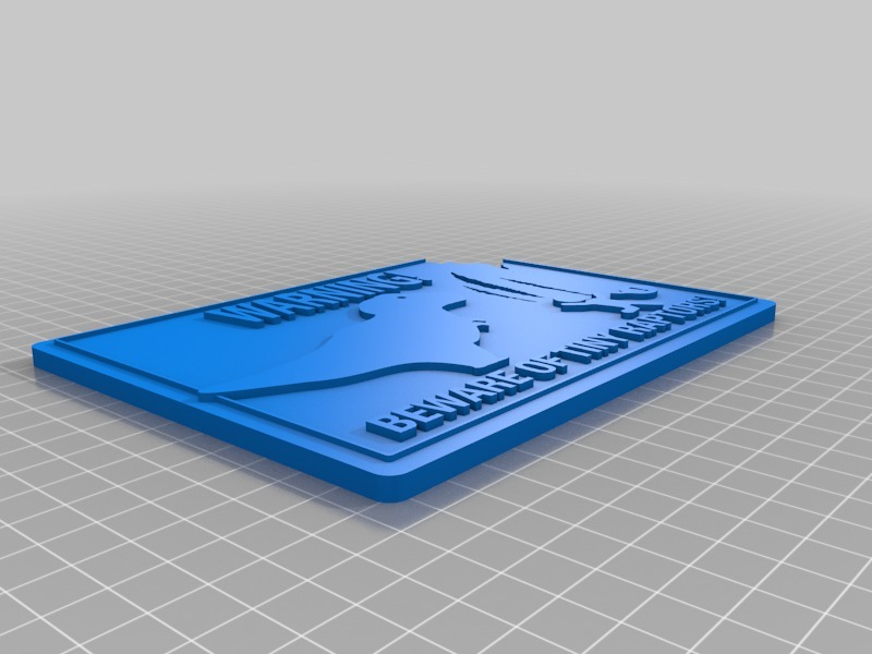 Free 3D file Beware of tiny raptors! warning sign・Template to download ...