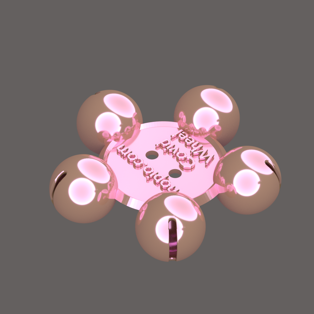 Free STL file Hopio covid whistle wheel Design1・3D printing idea to