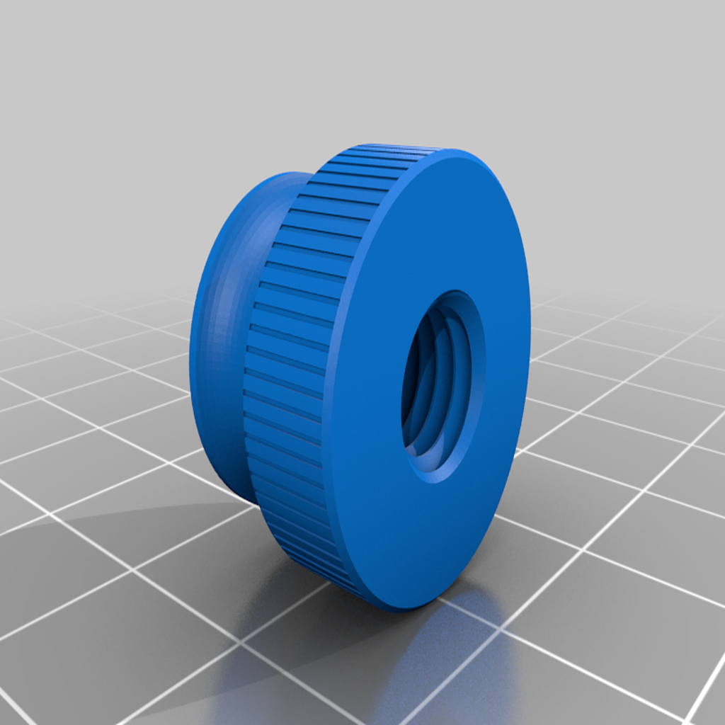 Free STL file Flanged Knurled Thumb Nut・3D printing model to download・Cults