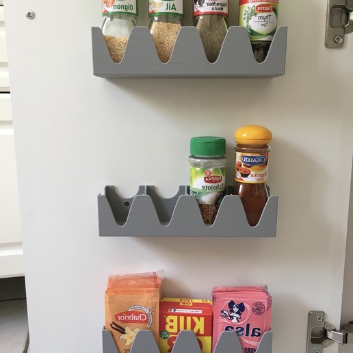 Download free STL file Spice rack for a cupboard • 3D printing object