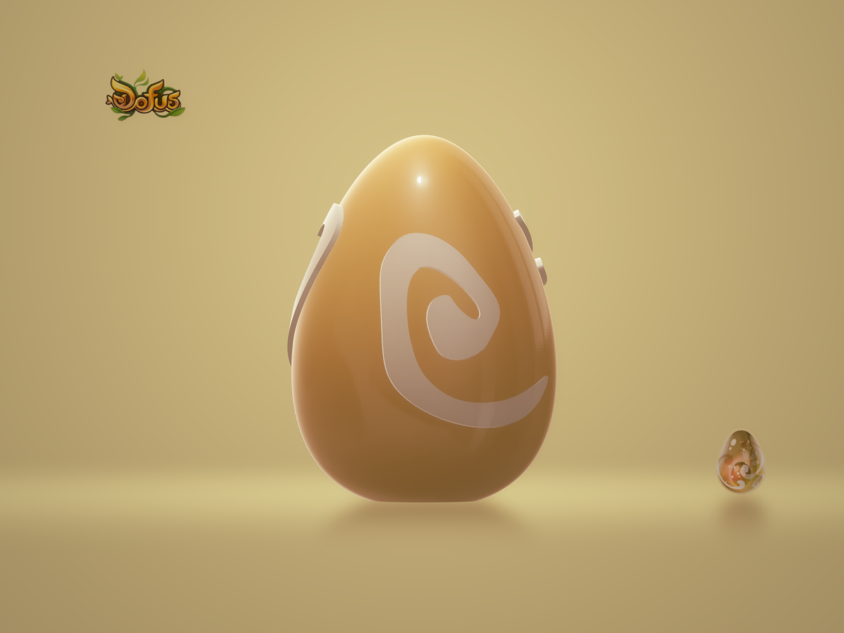 Free STL file Egg Dofus Ivory / Egg Dofus ivory・Design to download and