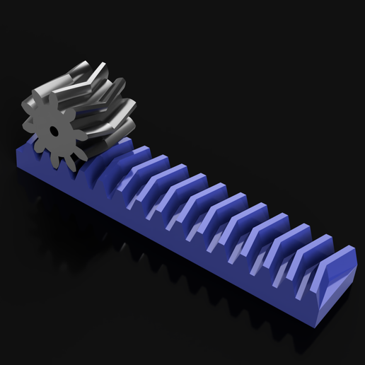 Download STL file Racks and Pinions • 3D printing design ・ Cults