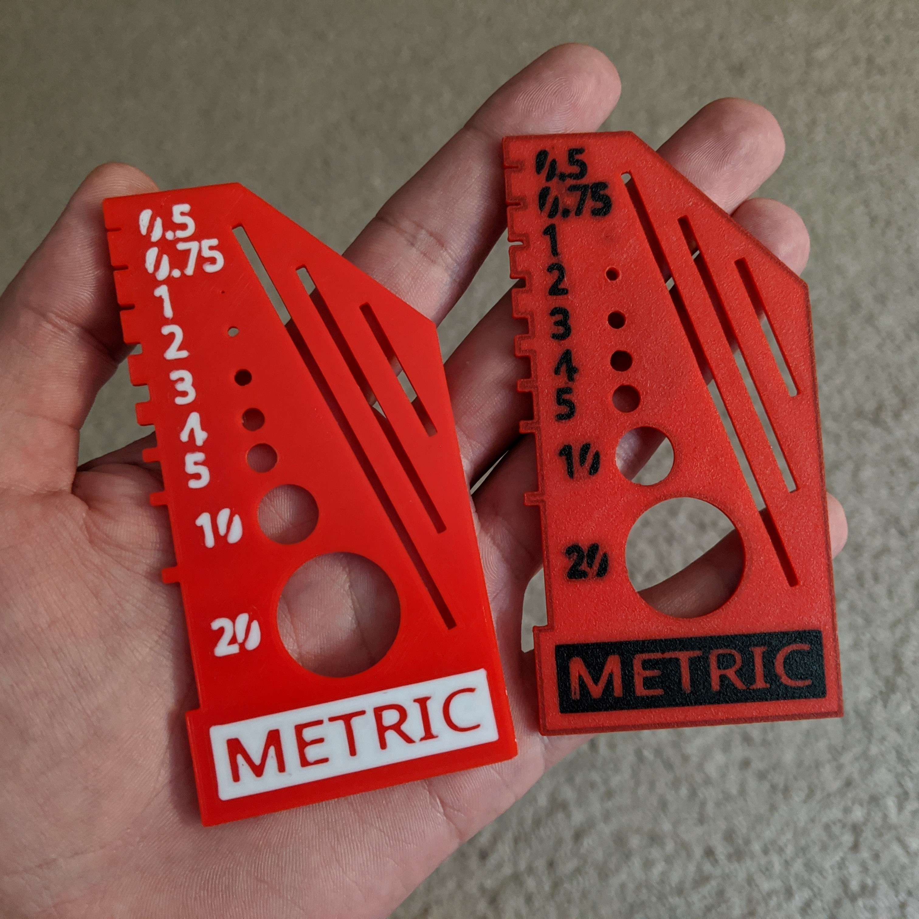 Free STL file Metric Reference Tool (Multi-Color Update)・3D print ...