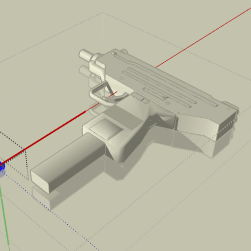 Download free 3D printer designs UZI MACHINE GUN SAME SIZE AND SHAPE AS THE REAL THING ・ Cults