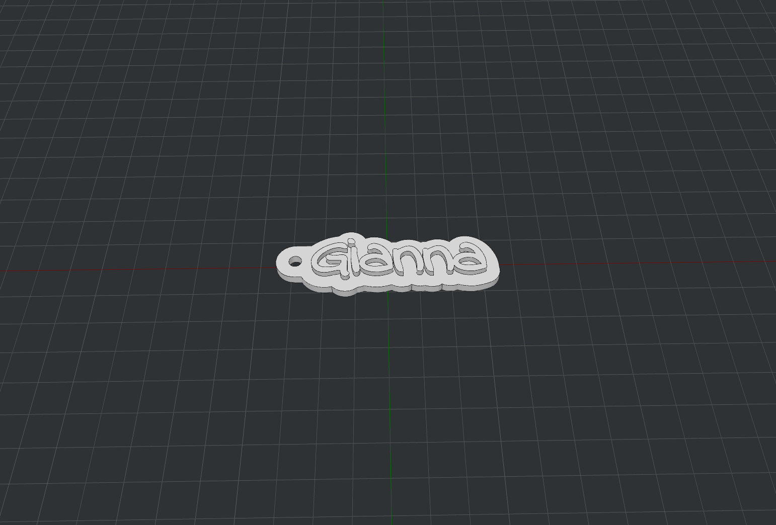 STL file Keychain Gianna・3D printable model to download・Cults