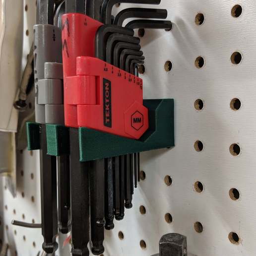 Download free 3D printing designs Allen Key Pegboard Holder ・ Cults