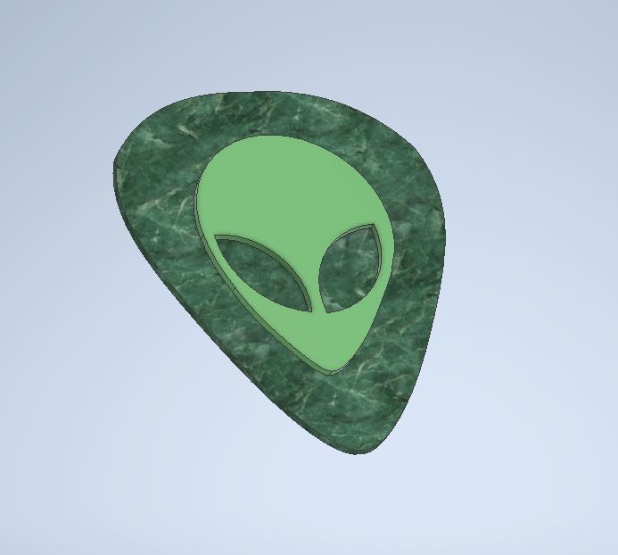 STL file Alien Plectrum 👽・3D printable model to download・Cults