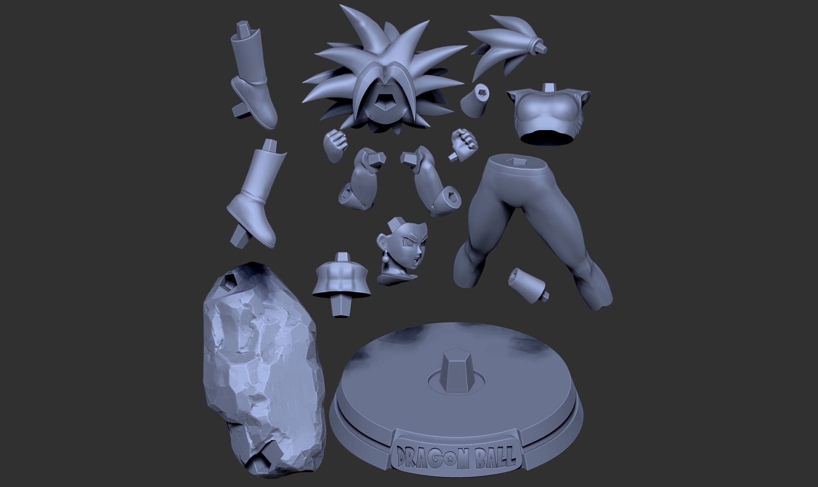3D file Kefla - Dragon Ball Super 🐉・3D printable model to download・Cults