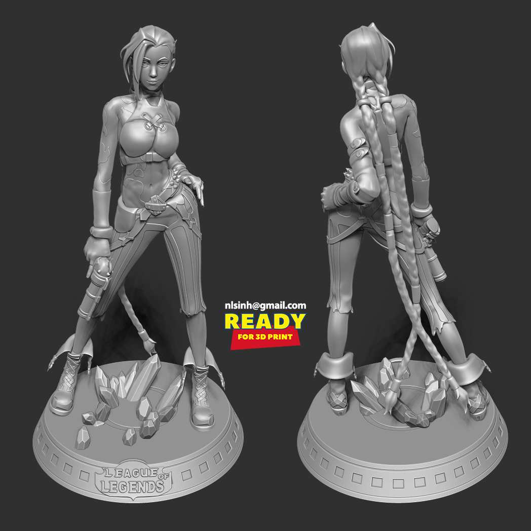 Jinx Template 3D file Jinx - Arcane・3D printing template to download・Cults