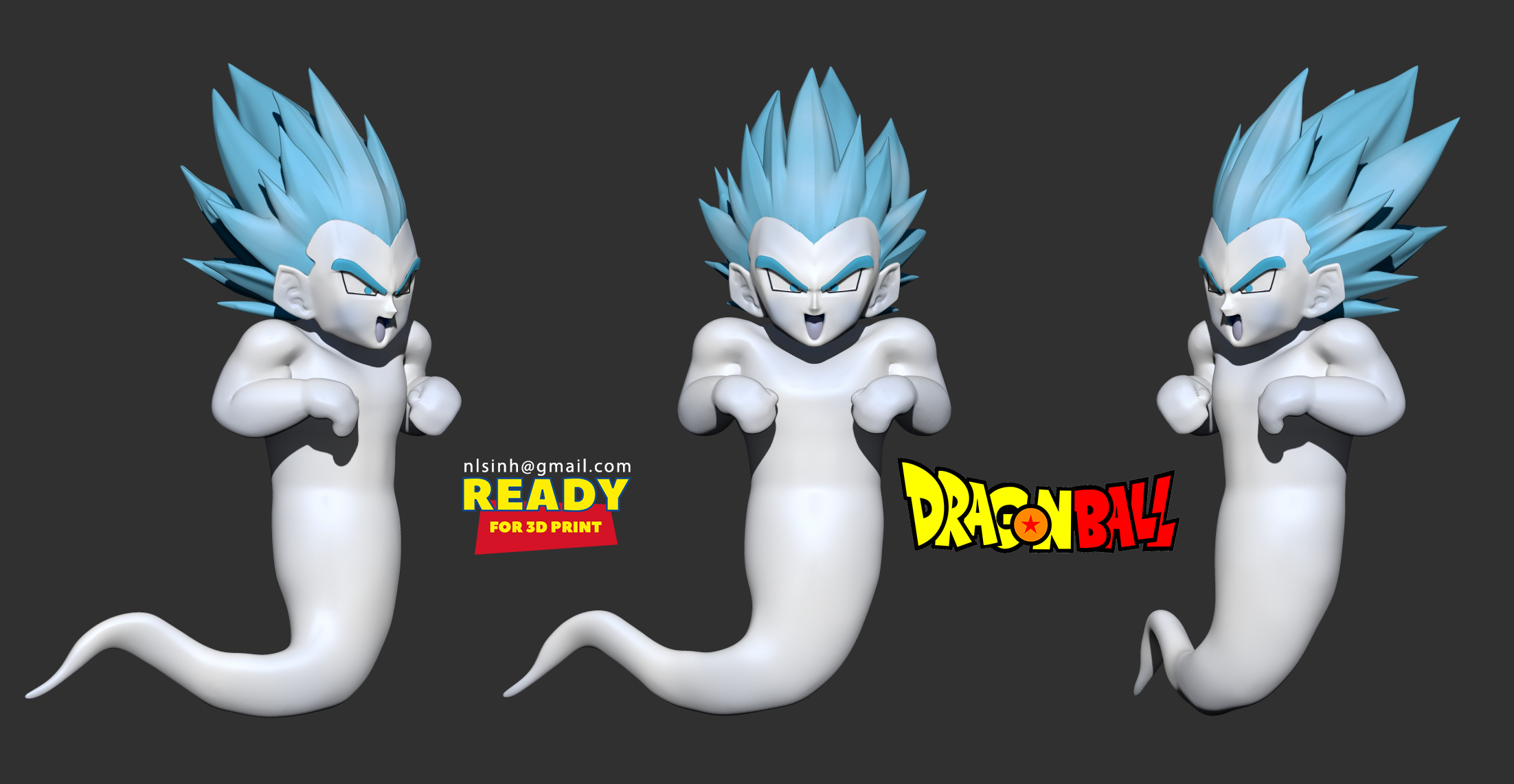 3D file Ghost Gotenks - Dragon Ball Fanart・3D printable design to ...