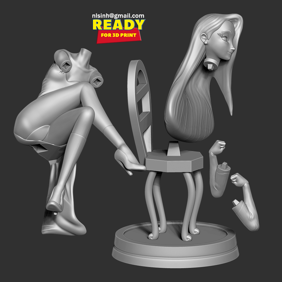 Archivo 3D Fanart de Jessica Rabbit・Plan para descargar y imprimir en ...