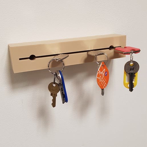 Download free STL file Wallmounted key ring • Template to 3D print ・ Cults