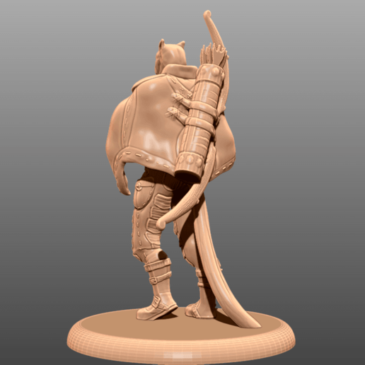 Download free 3D model Tabaxi Ranger Tabletop Miniature ・ Cults