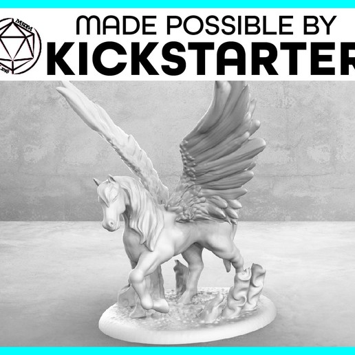 Pegasus - Casual Pose - Tabletop Miniature