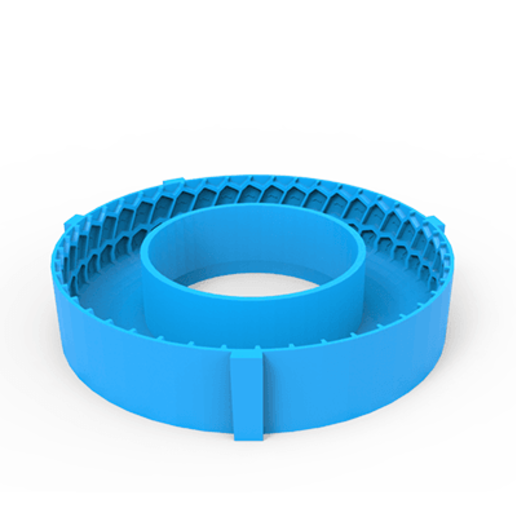 Download OBJ file Tire Mold with Wheels for Trucks • 3D printable model