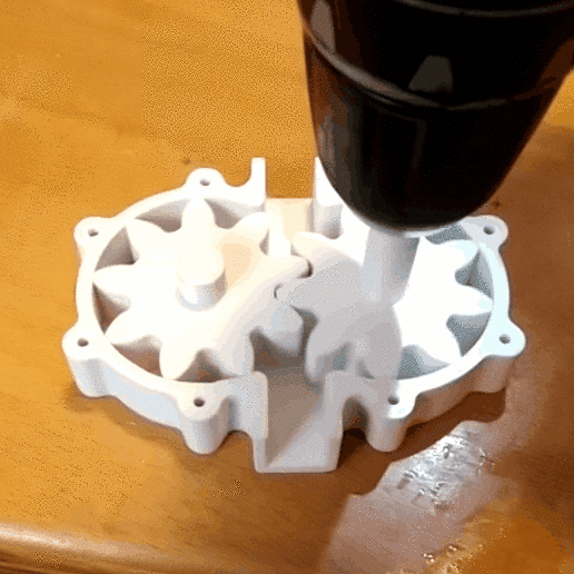 Download STL file Pump Gear Pump for drilling machine tested working